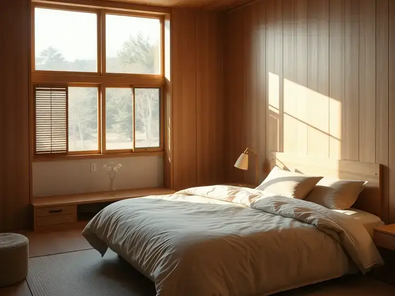 ウォールナットのナイトテーブル